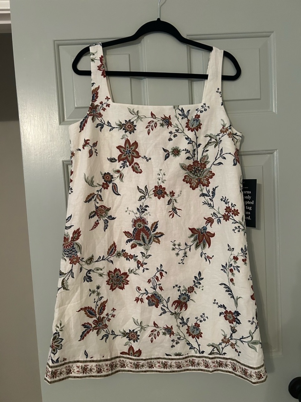Tuckernuck x Studio McGee Terracotta Red Chintz Cotton Linen Cassie Dress